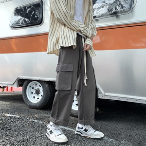 成分：全棉 ~~港风水洗多口袋工装裤 227-2*K307*P50控78图片