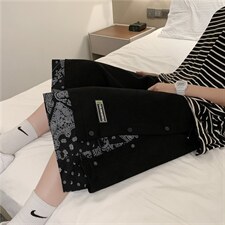 运动短裤男士宽松休闲篮球裤子夏季韩版潮流阔腿A161-2-D0653-P35,男装休闲裤,电商A161-2