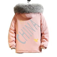 MM48208-P130冬季大毛领衣男士大码加厚袄男服砖墙，男装棉衣，电商A040A