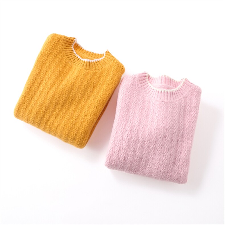 2025年秋季新款小屋图案加厚针织儿童羊毛上衣时尚休闲通勤百搭，童装儿童羊毛衫，暖钟情羊绒