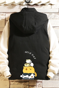 MJ47090-P80 棉马甲男士大码加厚棉背心男坎肩男 砖墙图片