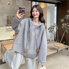 新款已出货灰色毛呢外套加棉2C272-C68-P195K288，女装短外套，2C272
