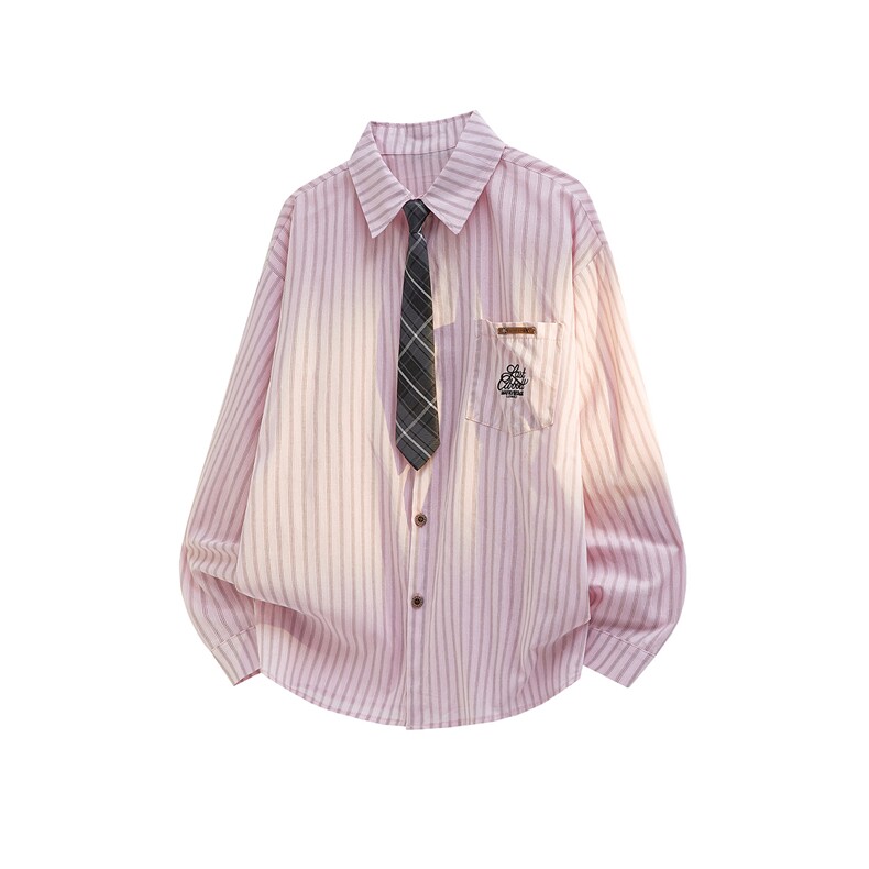 现货CS1163-特P53新款百搭条纹大码男衬衫,男装衬衫,电商A059