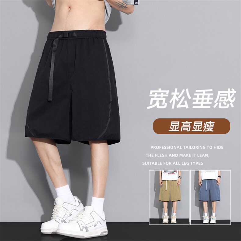 夏季工装短裤男ins潮牌休闲百搭潮流痞帅五分裤D02519-P40图片
