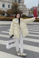 奶fufu独特超好看短款连帽羽绒服女冬2024新款学院风90白鸭绒外套，女装羽绒服，2D009
