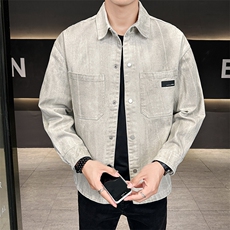 店主风衬衣男纯棉2025秋款水洗做旧百搭外套男上衣B317/807/P95，男装衬衫，电商B317