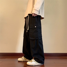 秋季9新款多口袋工装裤高街百搭直筒休闲裤子XZ211-1-K2201-P60，男装工装外套，星座211-1