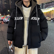 2023男冬季新款保暖棉衣假两件宽松加厚大码外套MY6613P90控138，男装棉衣，电商A086