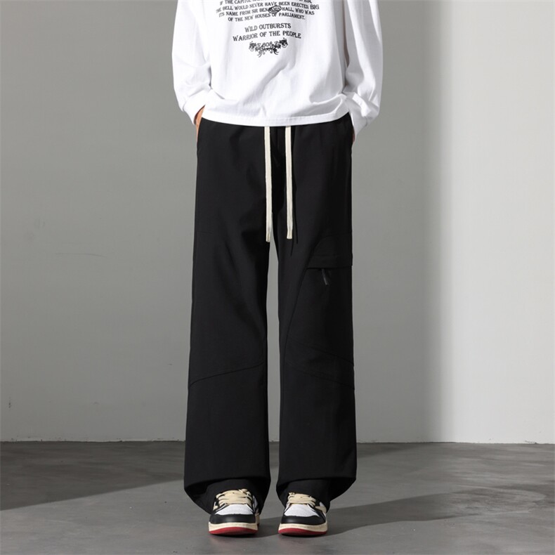 卡其色休闲裤男春季新款工装裤直筒宽松男士长裤子春秋J8029-P45,男装工装外套,星座509