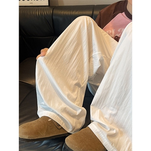 D206-1 8XL-M夏季美式薄款刺绣防晒山本裤男冰丝垂感阔腿裤PK9149图片