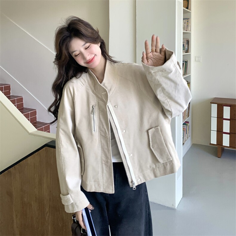 现货2026年新品灯芯绒外套0756P165K258,女装短外套,2C201
