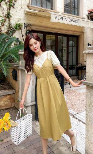 现货夏季新款两件套连衣裙，女装连衣裙，艾涵o