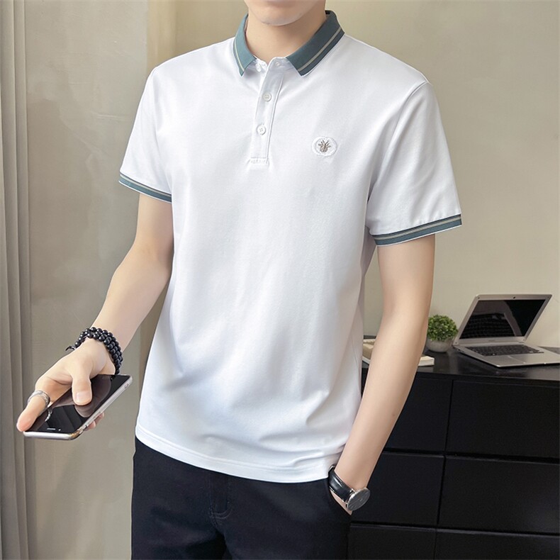 数据款POLO衫男装翻刺绣领短袖时尚休闲T恤A329-2842-P50,男装T恤,电商A329