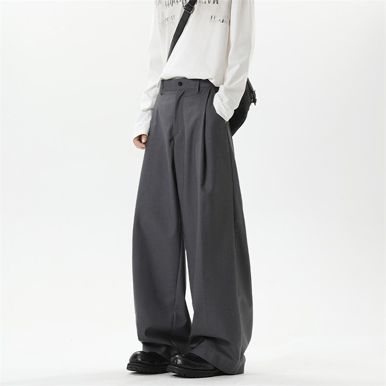 2026春季新款无影墙大码美式阔腿西裤M-5XHK25198-特P30，男装西裤，电商A022