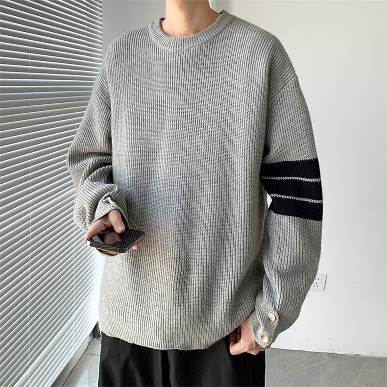 秋冬季新款毛衣男款宽松休闲时尚百搭圆领针织衫,男装针织衫/毛衣,星座410-6（原星座1304-1）