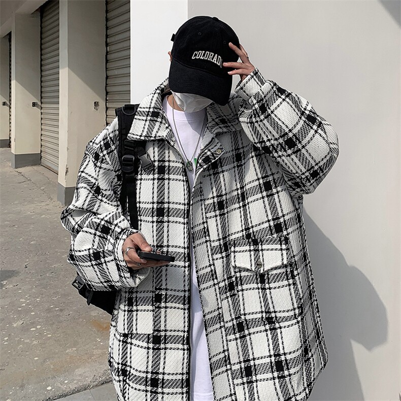 小香风夹克男韩版潮流帅气2023春秋新款ins宽松百搭外套W4741-P53,男装夹克,星座412-2