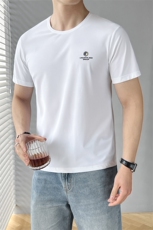 B353A904P25L-4XL夏季2025新款男士冰丝凉感速干短袖T恤白，男装T恤，电商B353
