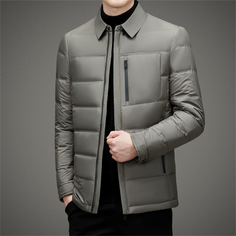 BAMJ-8969钱塘2020-2商务休闲时尚简约中年男士厚款羽绒服P215，男装羽绒服，钱塘207-2