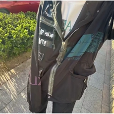 1506/QW030/P78新款卫衣港风宽松简约连帽卫衣同款潮流帅气百搭，男装卫衣，星座1506
