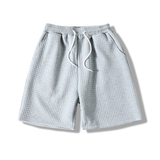 A121-P30格子短裤男大码胖子五分裤男休闲中裤，男装休闲裤，电商A040