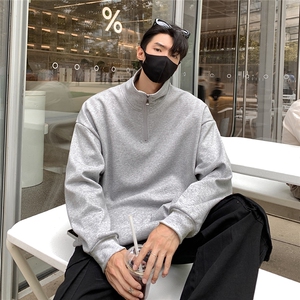 2026重磅冲锋衣内胆半拉链翻领POLO衫大码M-5XL卫衣男WY77077P65图片