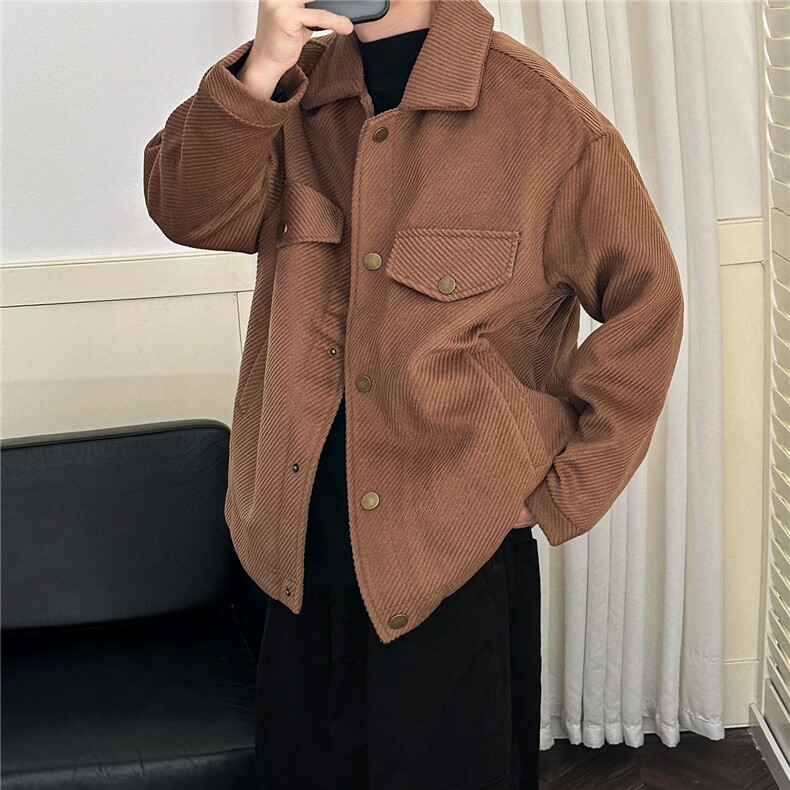 现货%羊毛-加厚羊毛呢大衣外套宽松休闲保暖夹克冬季-A131-105,男装夹克,电商A351