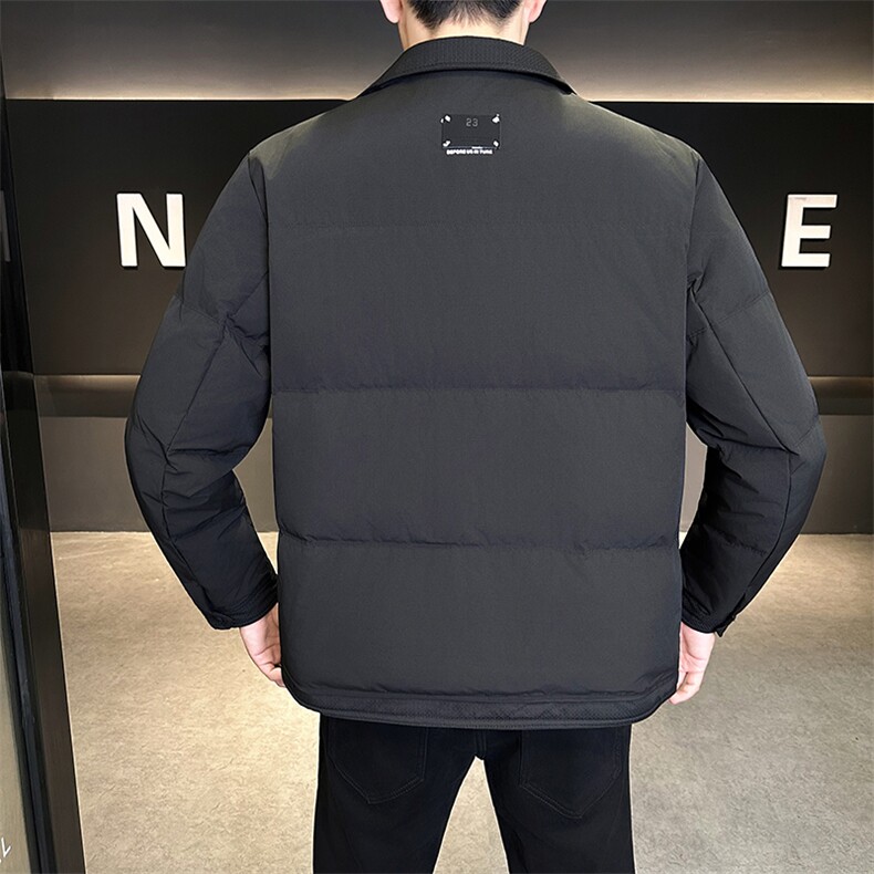 新款男士小翻领羽绒服夹克加厚防寒309B-3-81069-P140,男装夹克,星座1409-3