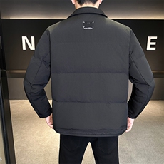 新款男士小翻领羽绒服夹克加厚防寒309B-3-81069-P140，男装夹克，星座1409-3