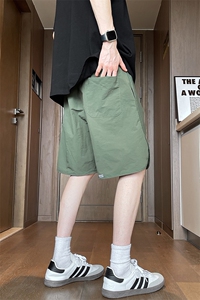 8XL-M 特大码轻薄冰丝短裤男宽松男五分裤速干中裤排扣DK1532P38图片