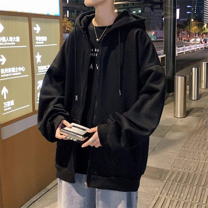 ！秋冬季开衫男士连帽卫衣男港风ins韩版潮流上衣男KS200-P40,男装卫衣,电商B371
