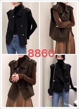 双面呢料马甲，女装马甲，嗨摩拉