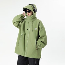 美式户外连帽秋季冲锋衣设计感外套女潮牌oversize夹克CF197-P60，男装夹克，星座1008