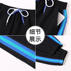 燕颉运动裤女士2023季新款中年时尚洋气妈妈裤子纯棉紫色休闲裤，女装休闲裤，燕颉服饰