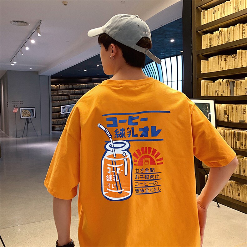 714-3-1091男新款港风体恤夏高品质纯棉圆领纯棉多,男装T恤,星座1404-3