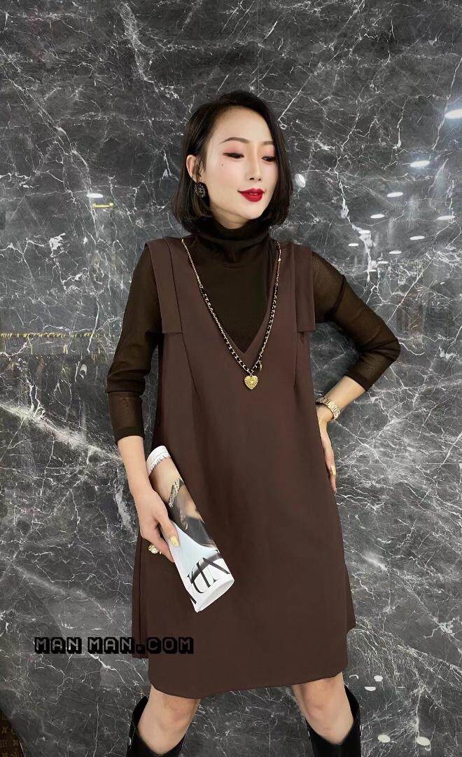 秋冬欧版时尚休闲连衣裙，女装连衣裙，紫锦百艳