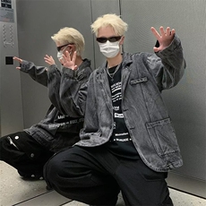 秋季新款男时尚潮牛仔外套J8834P65，男装夹克，星座1116-2
