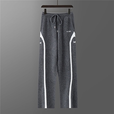 2025秋冬新款百搭系绳芝麻点加厚提花直筒裤，男装休闲裤，江杉羊绒