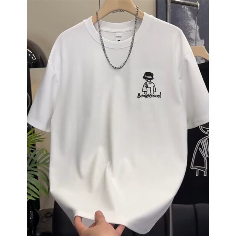 W10071-P35网图现货夏季新款美式复古卡通发泡印花圆领短袖,男装T恤,星座1608-2