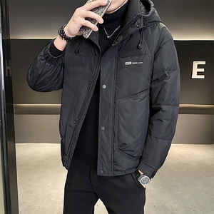 M-4XL B353 852036 P210 黑色连帽2025冬羽绒服【标50】图片