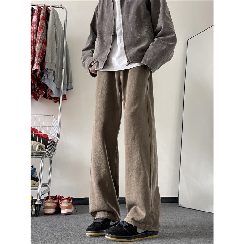 DS227-P45美拉德牛仔裤男复古美式男裤宽松直筒伐木工装男款裤子,男装牛仔裤,星座603-2