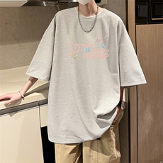 华夫格t恤男短袖男大码五分袖HT73443-P22，男装T恤，电商A040