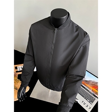 秋季男士夹克潮流飞行服纯色棒球领外套大码休闲A266-JK8020-P33，男装夹克，电商A266