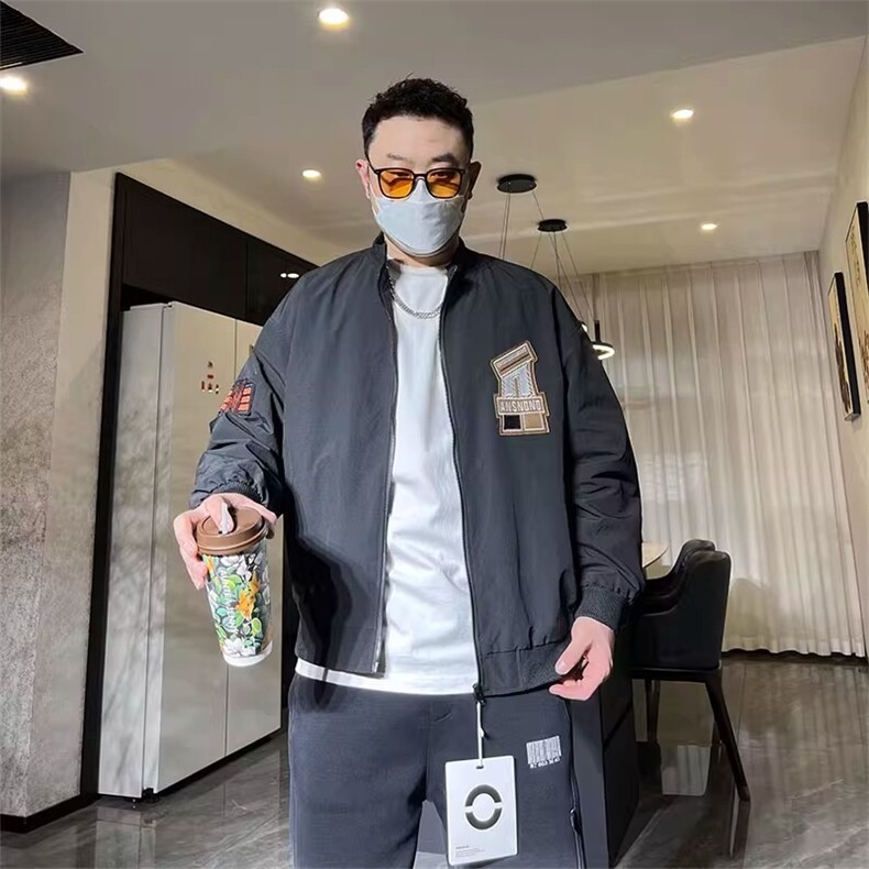 2025春季美式潮牌棒球领飞行夹克男士百搭宽松透气休闲运动服外套,男装夹克,星座1210-1