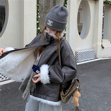 .皮毛一体加厚外套，女装棉衣/棉服，2C279