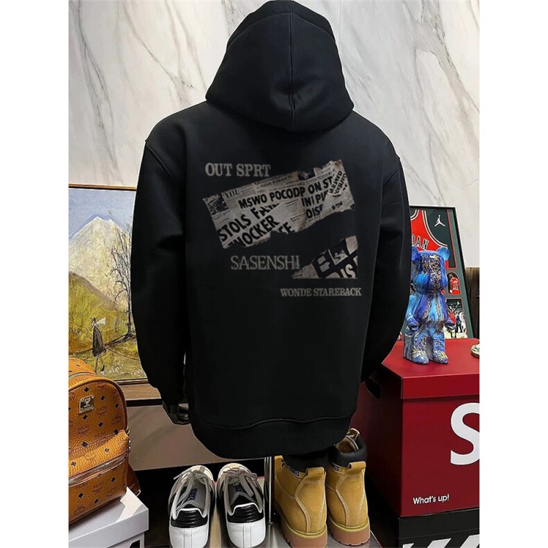 XZ809A/WWM02/P45/控58/加绒P55/控68印花重磅连帽卫衣,男装卫衣,星座809A(原222-1)
