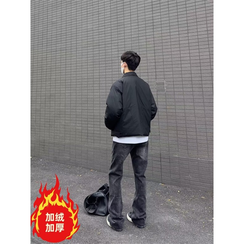 美式复古闪电裂纹牛仔裤加绒加厚直筒裤拖地阔腿裤K8002-P52网图,男装牛仔裤,电商B245