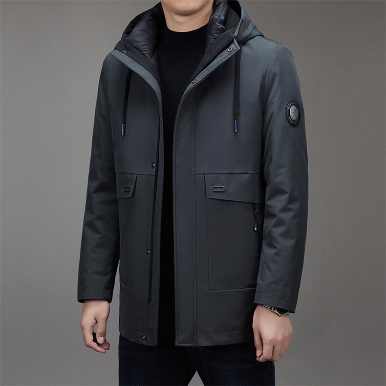 BZ2399钱塘2020-2商务休闲百搭简约冬季厚款中年男士羽绒服P230,男装羽绒服,钱塘207-2