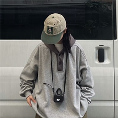 W582-482025秋男女同款长袖潮流ins日系气质原宿简约连帽卫衣，男装卫衣，星座911-1