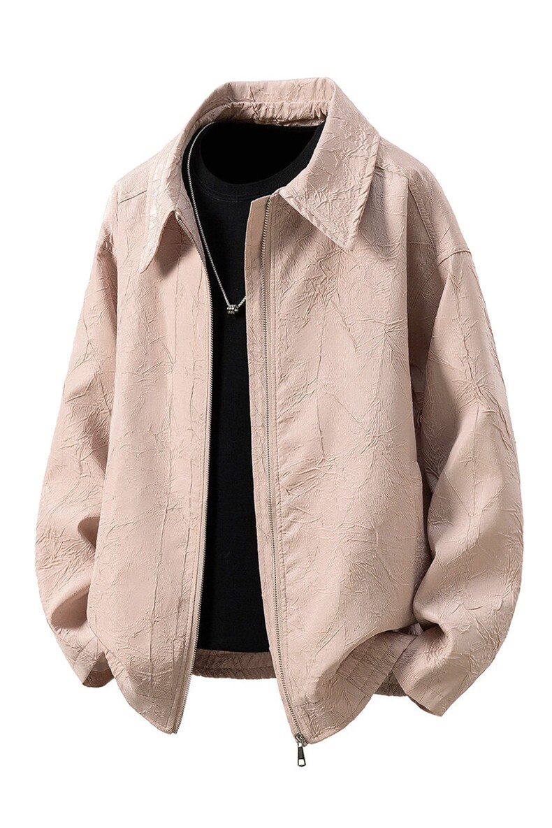 1立体白底大码M-5XL情侣百搭夹克男：聚酯纤维JK8742P75控108,男装夹克,星座227-7