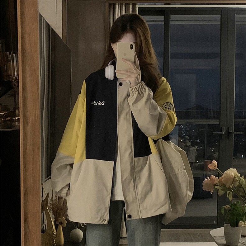 户外登山服冲锋衣夹克潮牌秋季新款情侣运动学院风外套C351-85,男装夹克,星座911-2(原星座613-2）